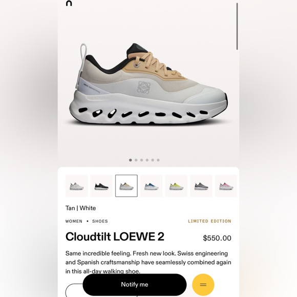 NIB LOEWE x On Cloud Cloudtilt 2.0 - Picture 2 of 8